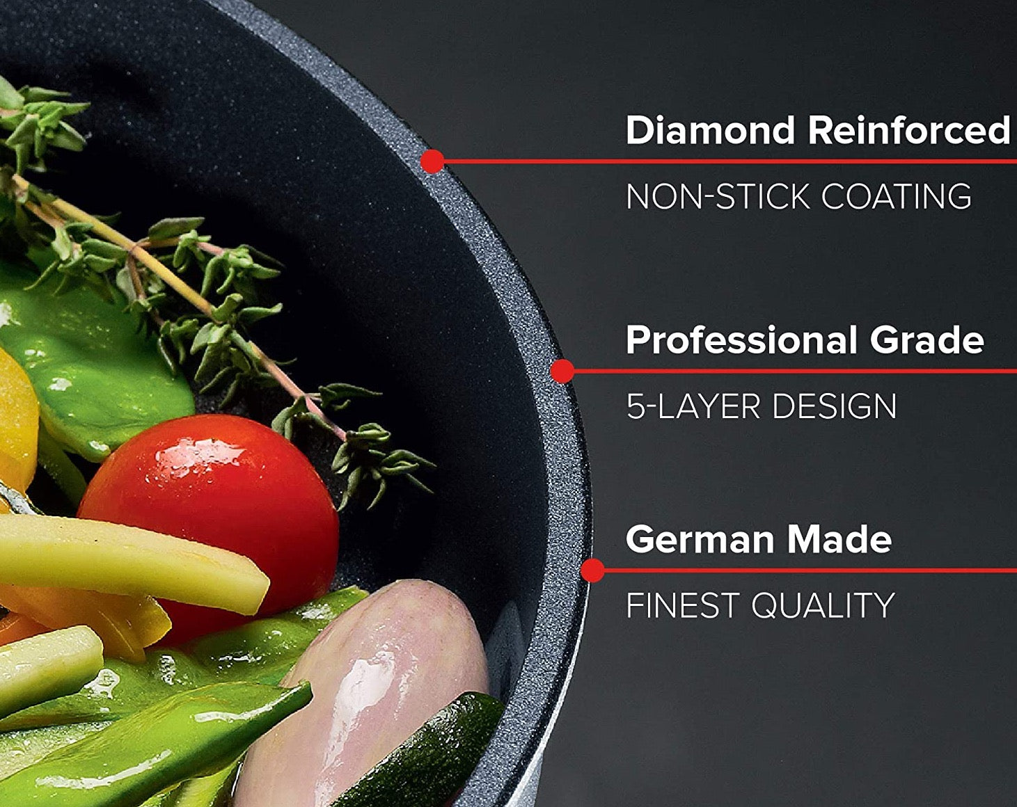 Woll Diamond Lite Detachable Handle Induction Frypan - 24cm