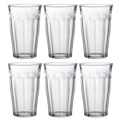 Duralex Picardie Highball Tumblers - 500ml - Set of 6 (Made in France)
