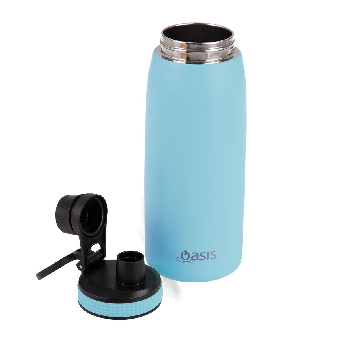 Oasis Stainless Steel Double Wall Insulated Sports Bottle Screw Cap 780ml - Island Blue