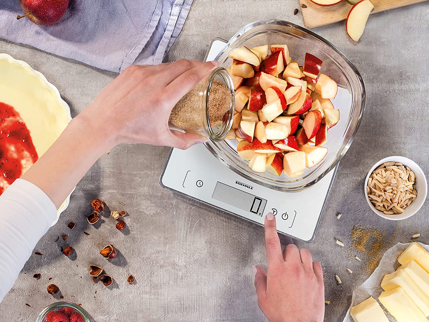 Soehnle Page Comfort 400 Digital Kitchen Scale - White