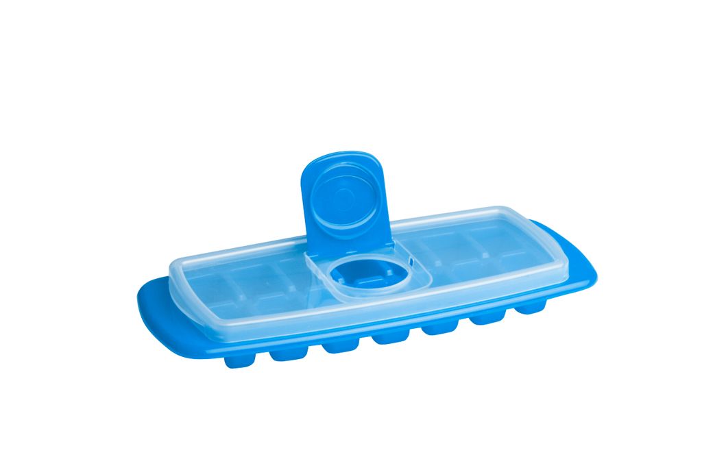 Cuisena Ice Cube Tray With Lid 14 Cubes - Blue