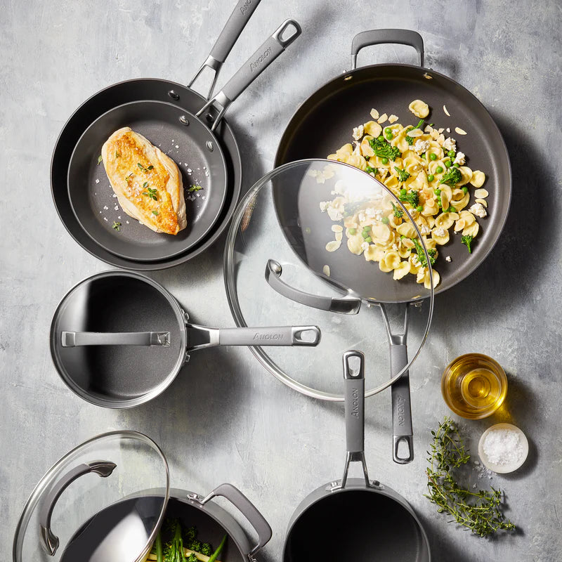 Anolon Endurance+ 30cm Open French Skillet With Bonus Lid