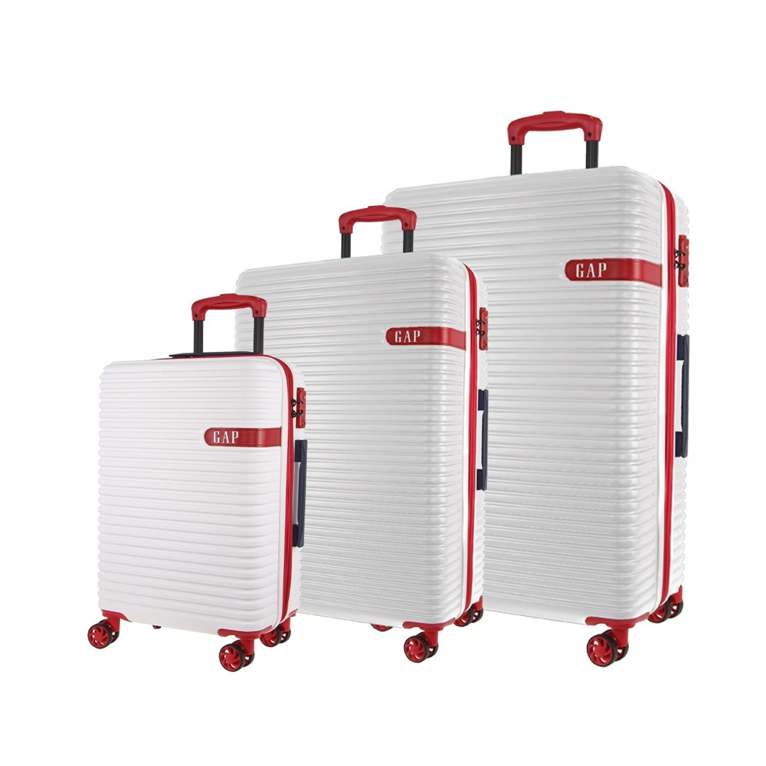 GAP 4 Wheel Hardcase Suitcase - Cabin White - Expandable