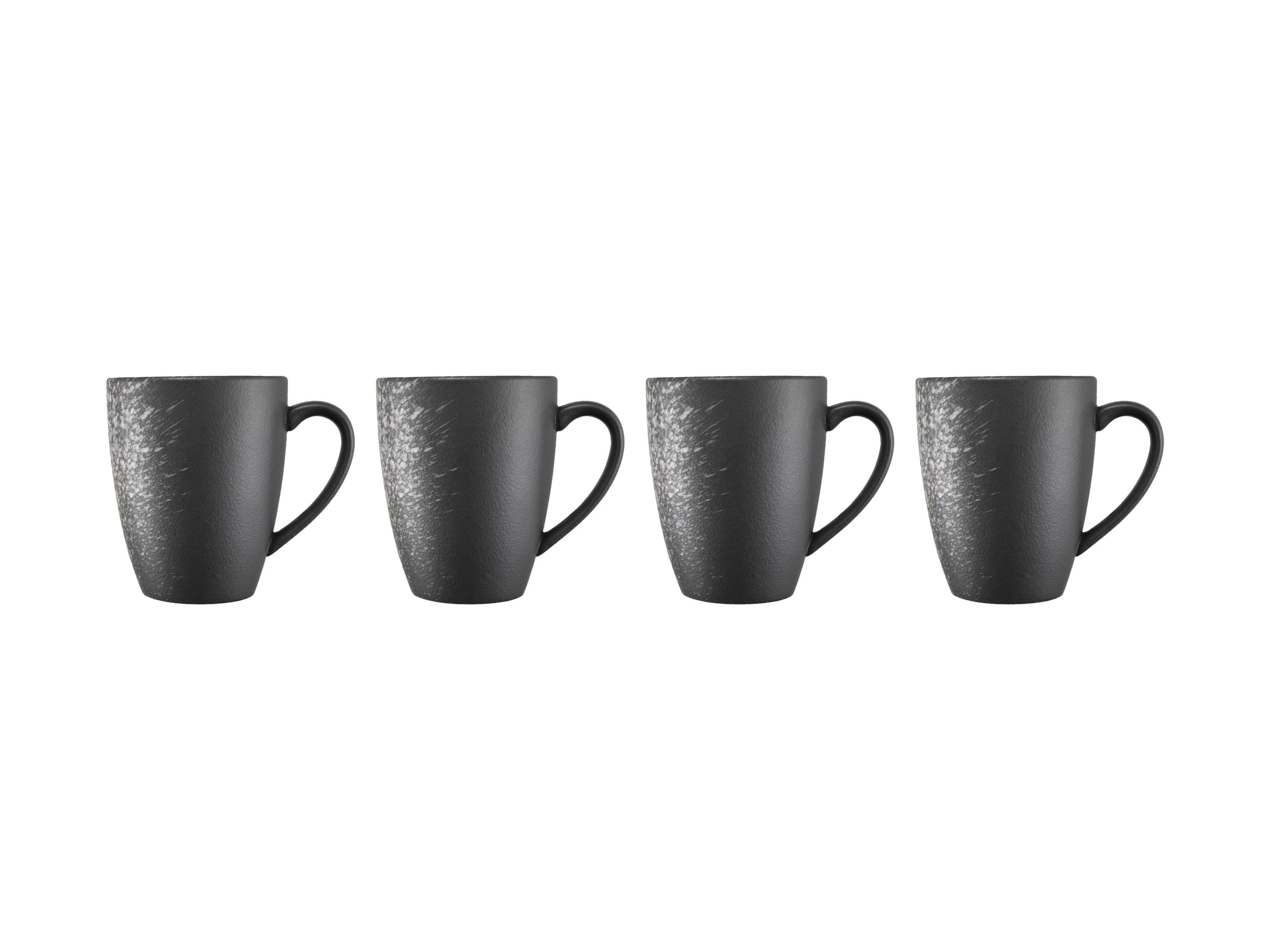 Maxwell & Williams Caviar Galaxy Coupe Mug 400ml - Set of 4