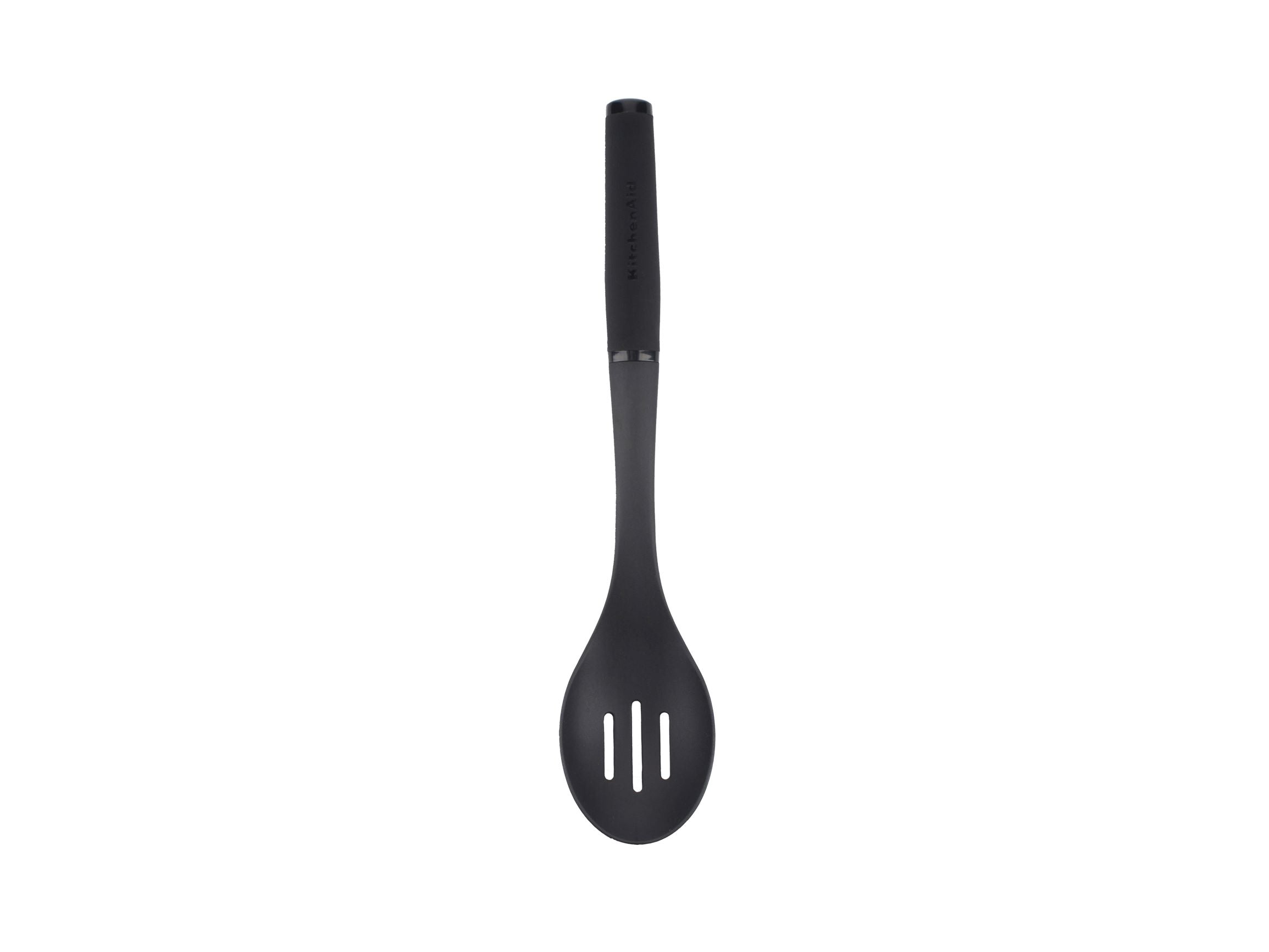 KitchenAid Soft Touch Slotted Spoon Nylon - Black