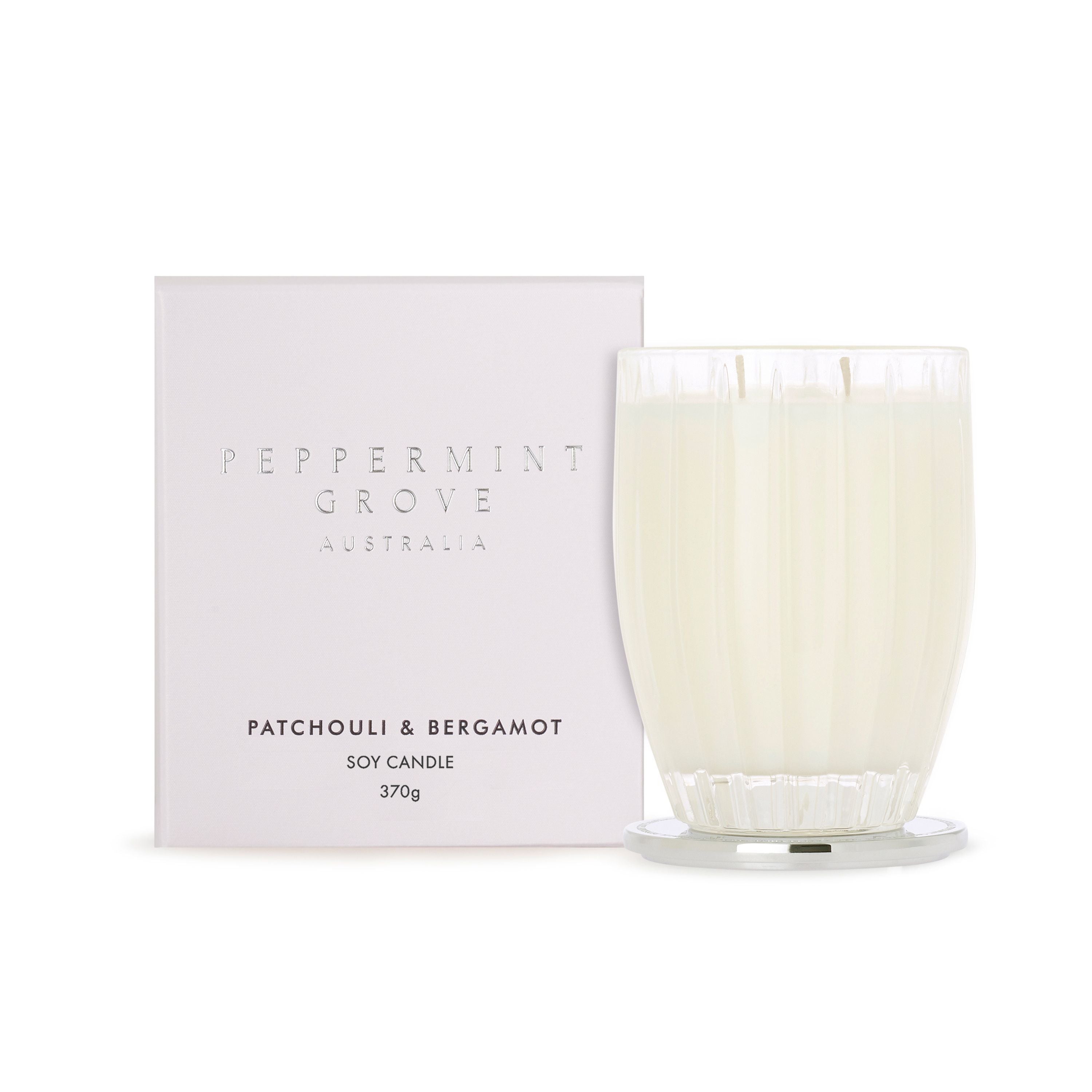 Peppermint Grove Australia - Patchouli & Bergamot Soy Candle - 370g