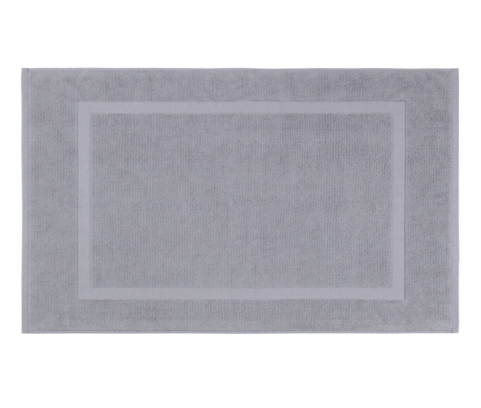 Pure Zone Palmer Circles Bath Mat - Grey/Blue - 60x90cm
