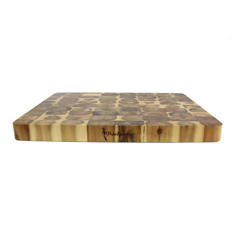 Woodpecker Acacia Rectangular End Grain Board - 50x38x4cm