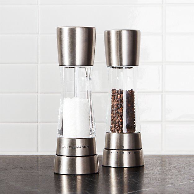 Cole & Mason Derwent Stainless Steel Salt & Pepper Grinder Gift Set