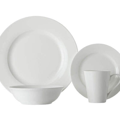 Maxwell & Williams White Basics Cosmopolitan Rim Dinner Set 16pc
