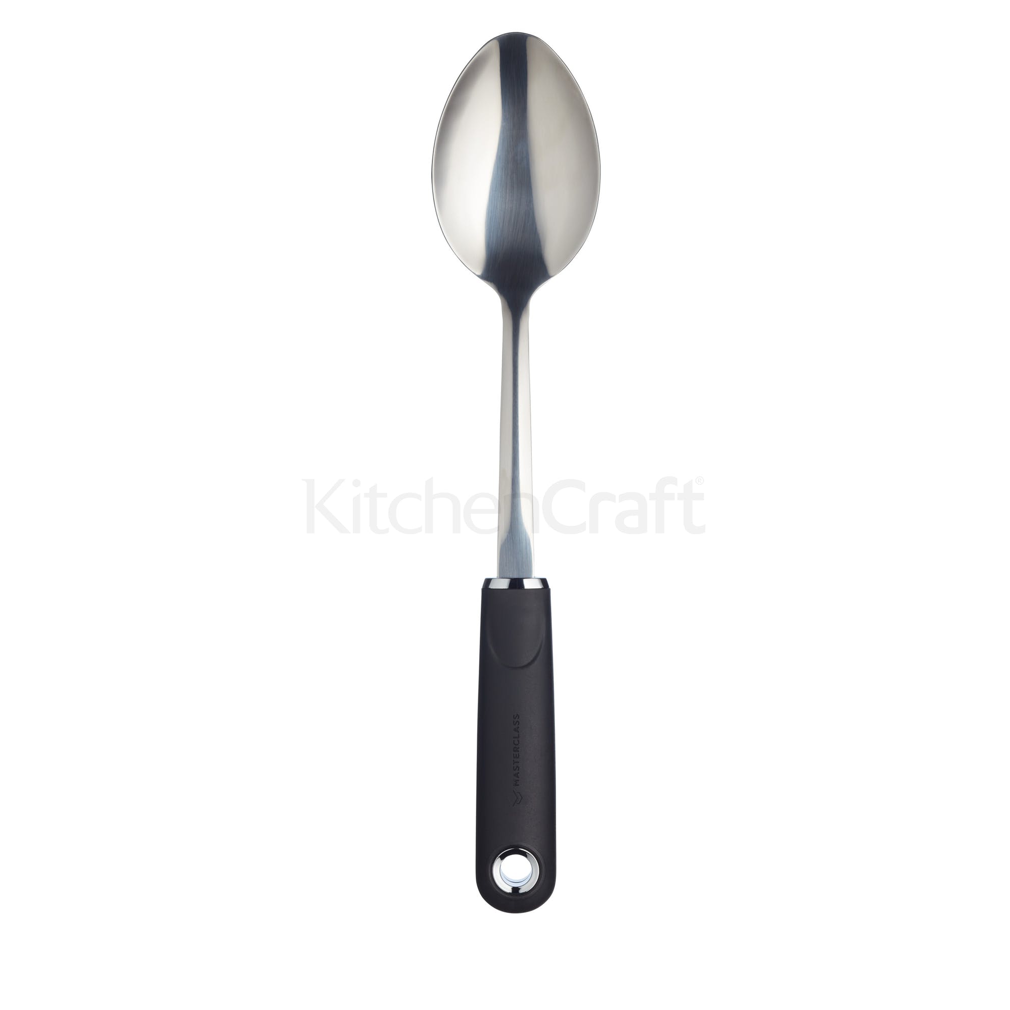 Mastercraft Soft-Grip Solid Cooking Spoon Stainless Steel