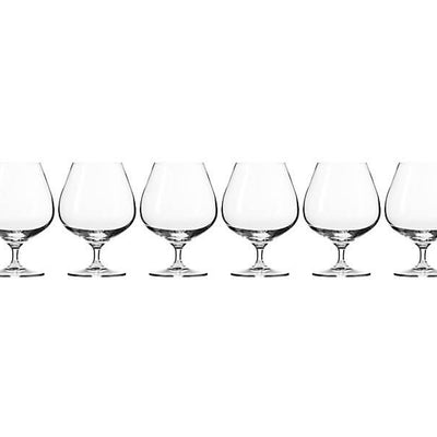 Krosno Harmony Cognac Glasses 550ml 6pc (Made in Poland)