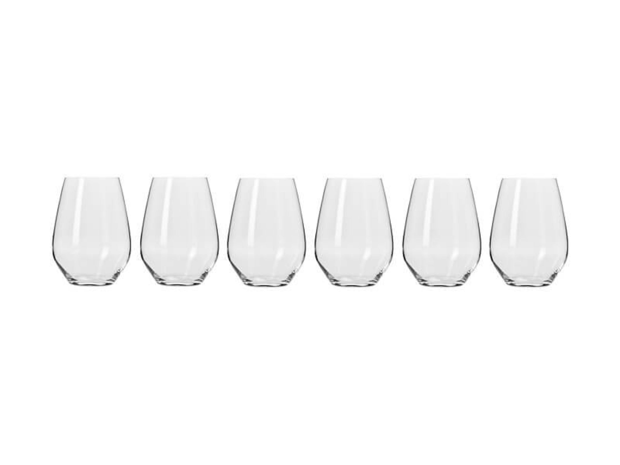 Krosno Harmony Stemless Wine Glasses 600ml 6pc (Made in Poland)