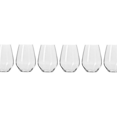 Krosno Harmony Stemless Wine Glasses 600ml 6pc (Made in Poland)
