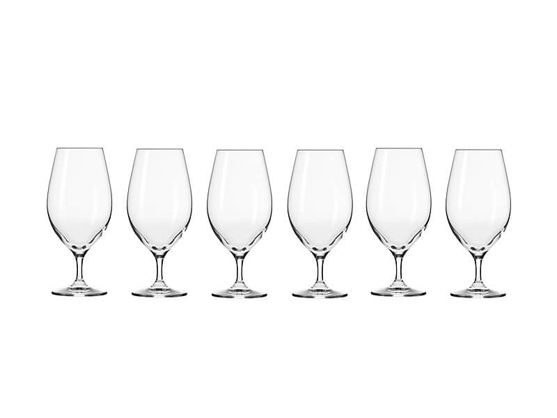 Krosno Harmony Beer Glasses 400ml 6pc (Made in Poland)