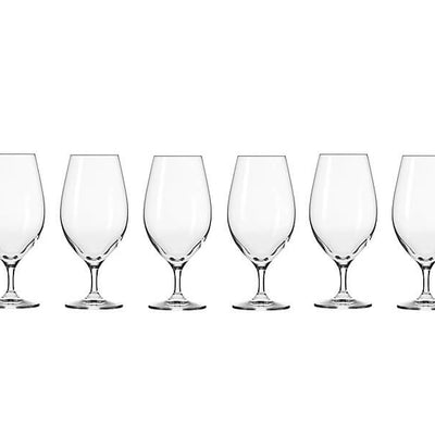 Krosno Harmony Beer Glasses 400ml 6pc (Made in Poland)