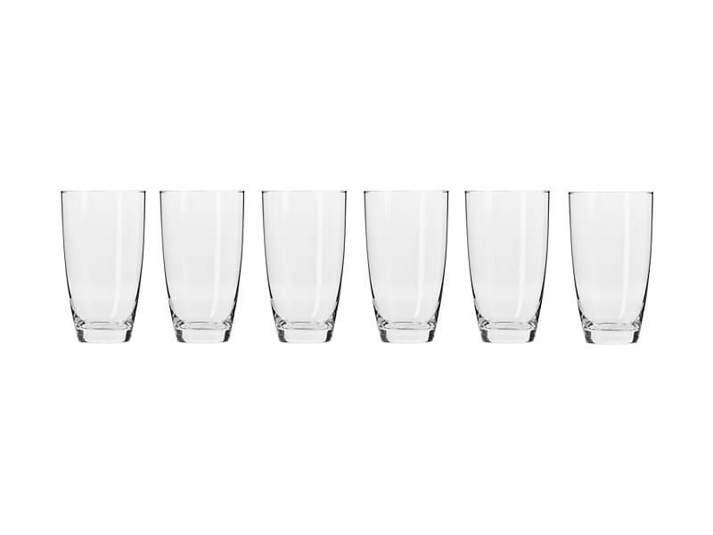 Krosno Harmony Highball Glasses 560ml 6pc (Made in Poland)