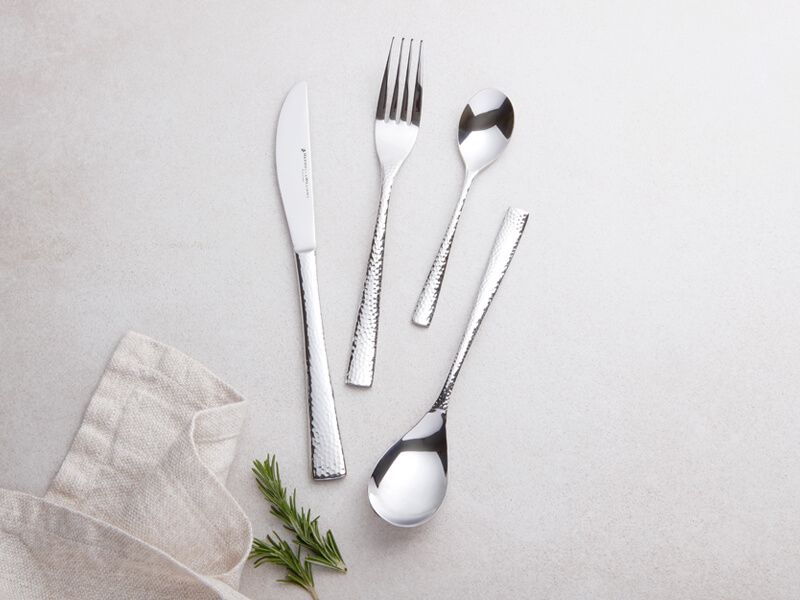 Maxwell & Williams Wayland Hammered Cutlery Set 16pc