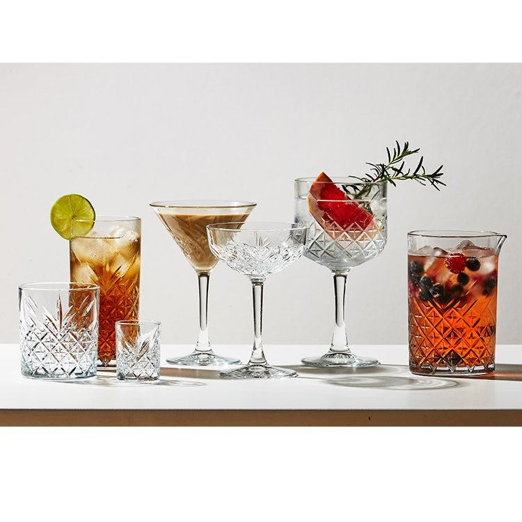 Pasabahce Timeless Champagne Saucer Glasses - Set of 4 - 255ml